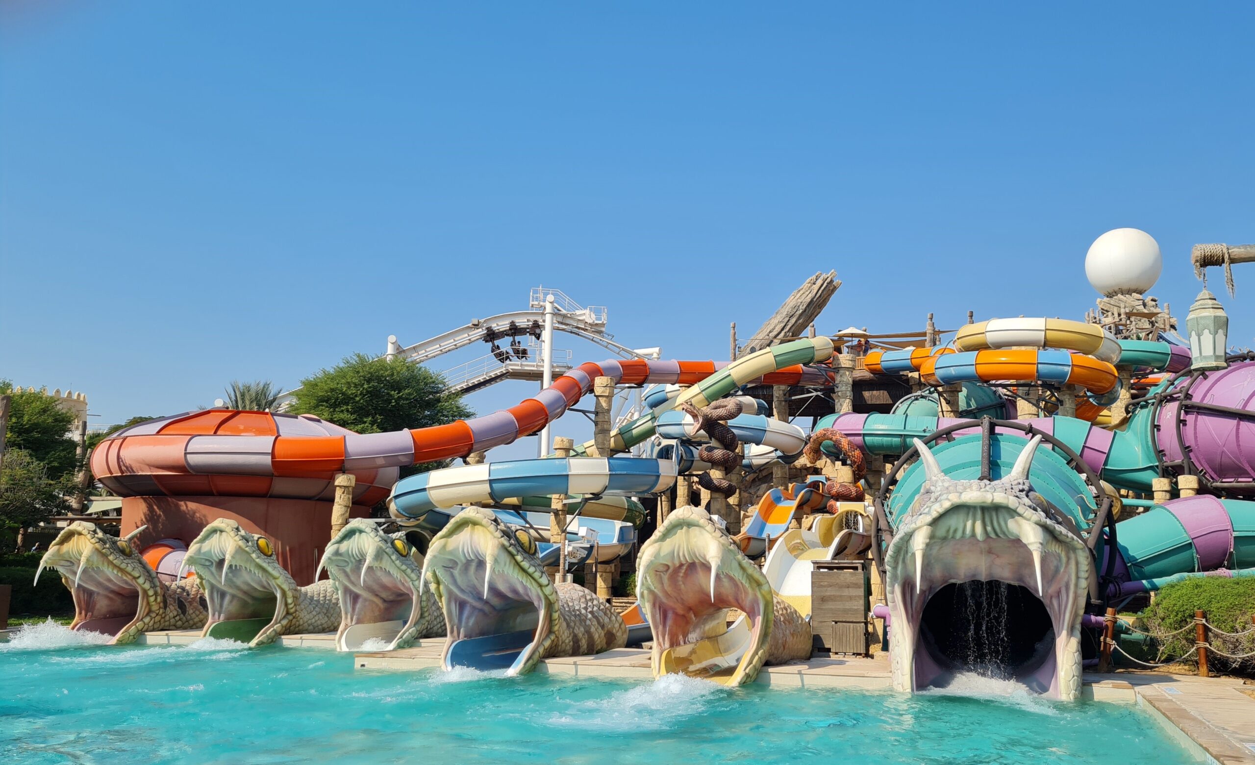 Yas Waterworld Abu Dhabi + Мечеть шейха Зайда